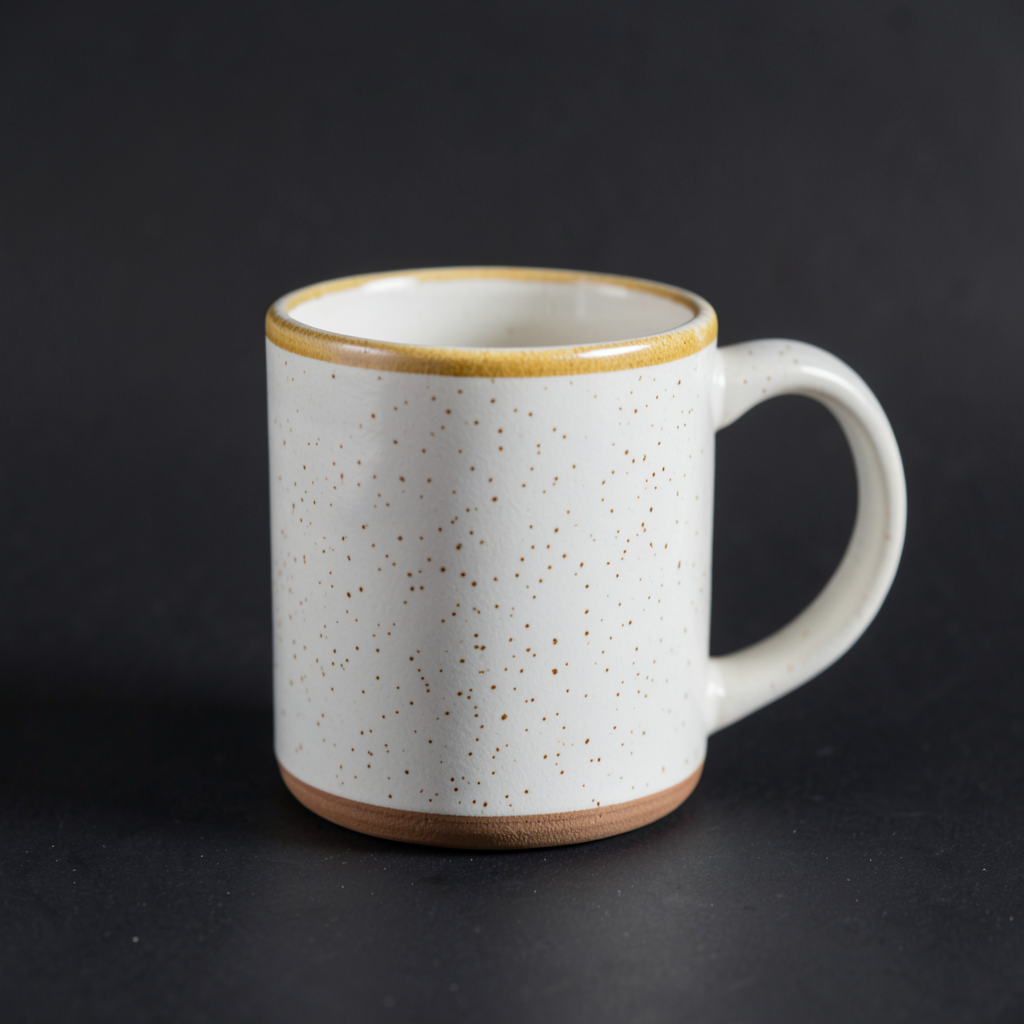 Tazza «Aurora» con bordo ocra