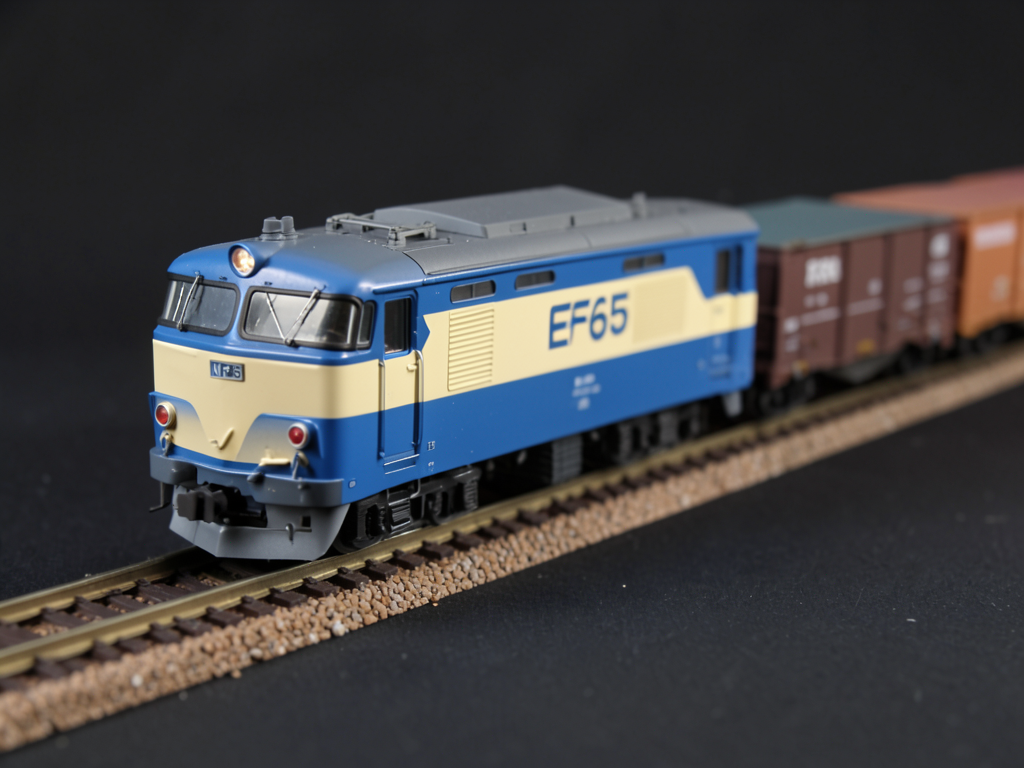 Locomotiva elettrica EF65 con carri merci